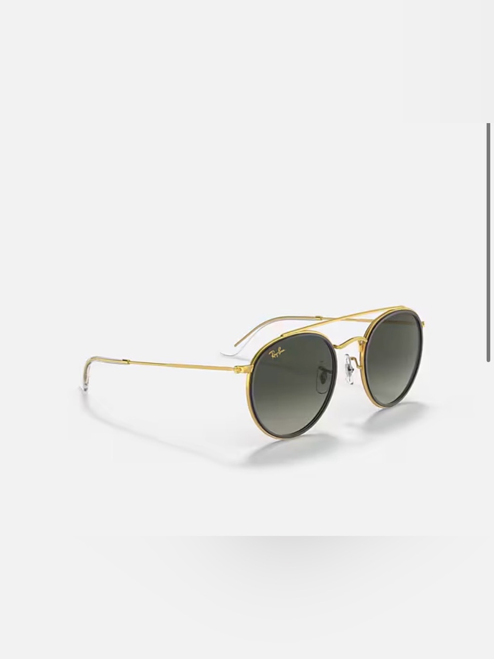 Ray-Ban Women's Gold Frame Round Sunglasses - Picture 2 of 5